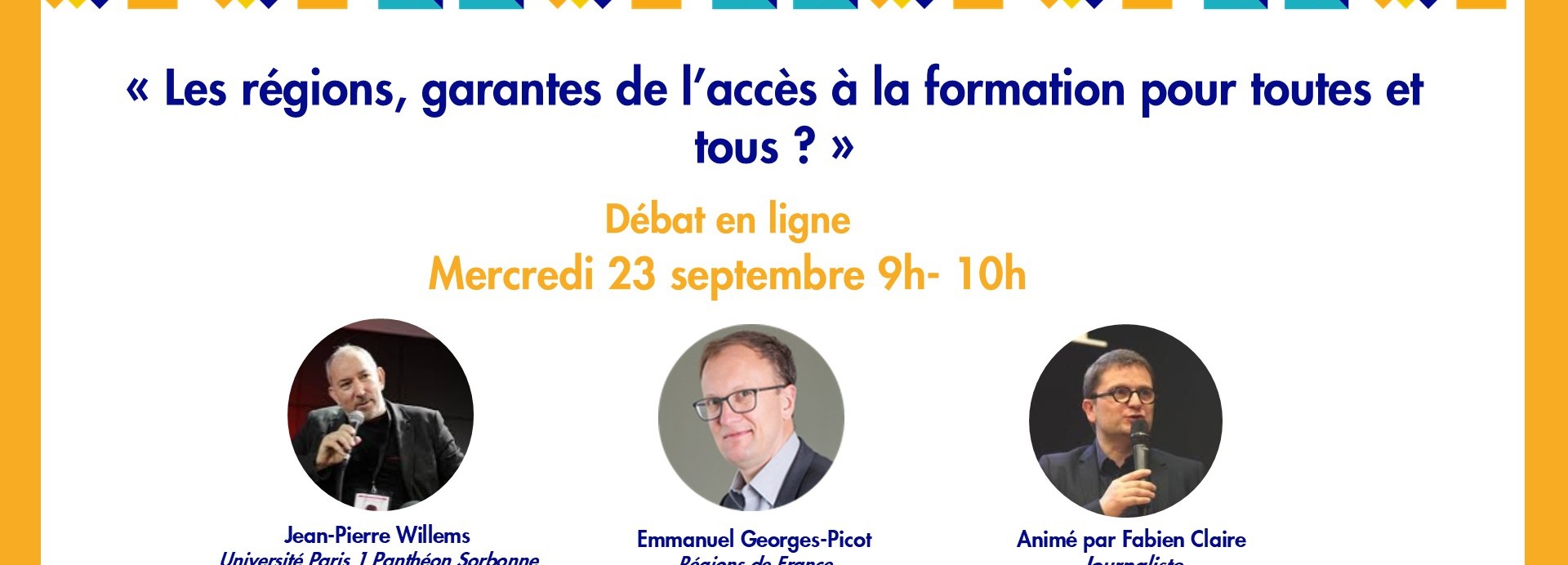 Illustration de l'article : Retour sur le débat en ligne : « Les Régions, garantes de l’accès à la formation pour toutes et tous ? »